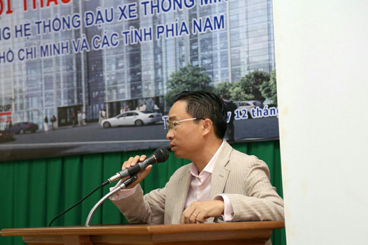 Ông Trần Văn Chín, Chủ tịch HĐQT Công ty CP VMC phát biểu tại Hội thảo